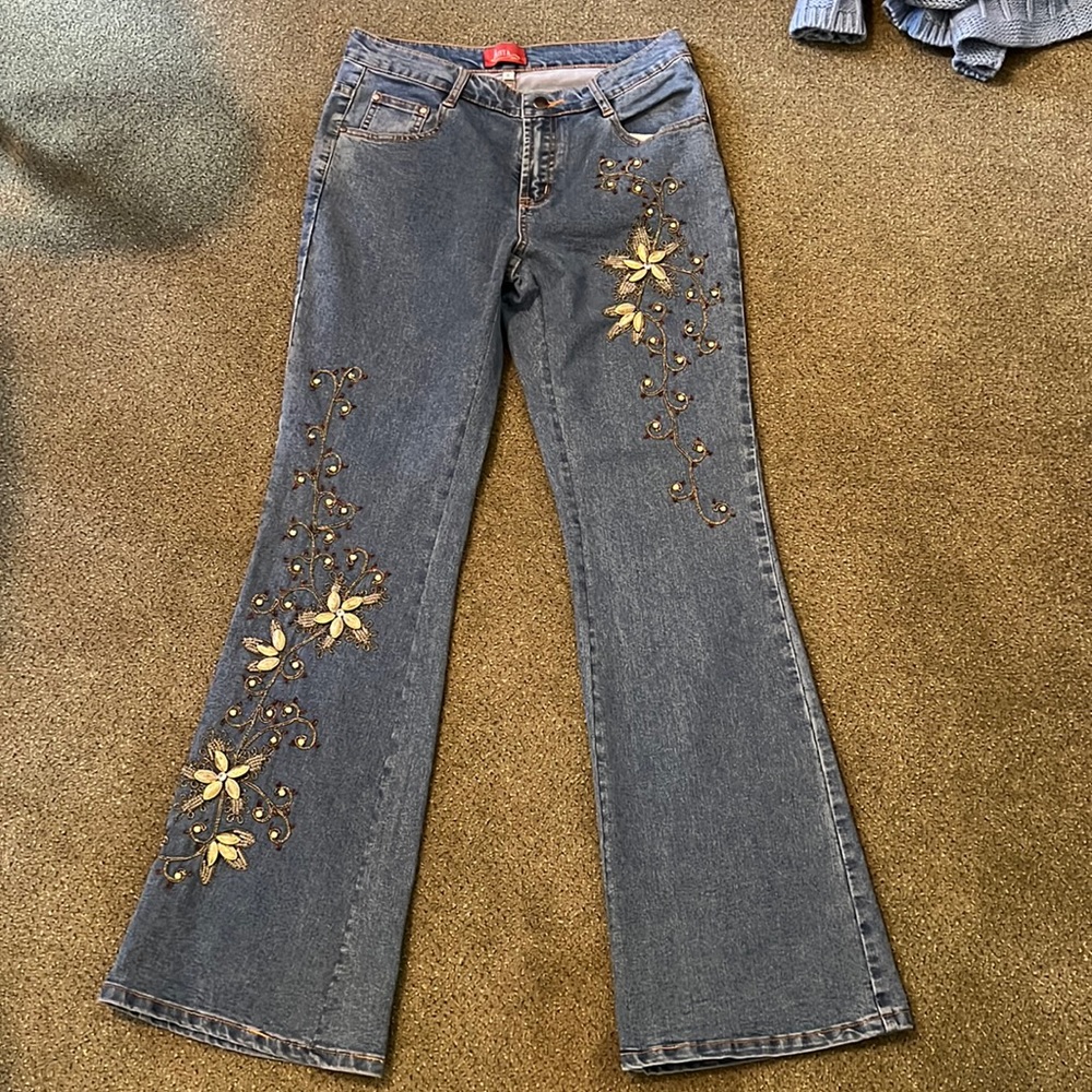 Embroidered jeans